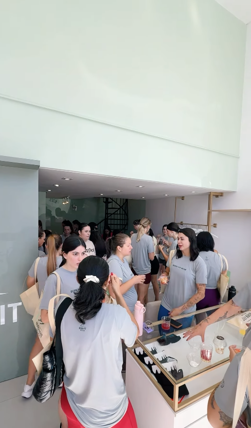 Participantes no espaço Born Fit